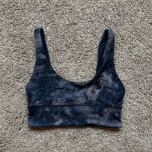 lululemon athletica Blue Tie-Dye Sports Bra